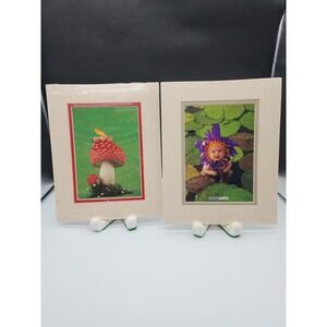2 Anne Geddes 1990s sealed Waterlily Baby Mushroom Erin Prints 8 x 10 Portal